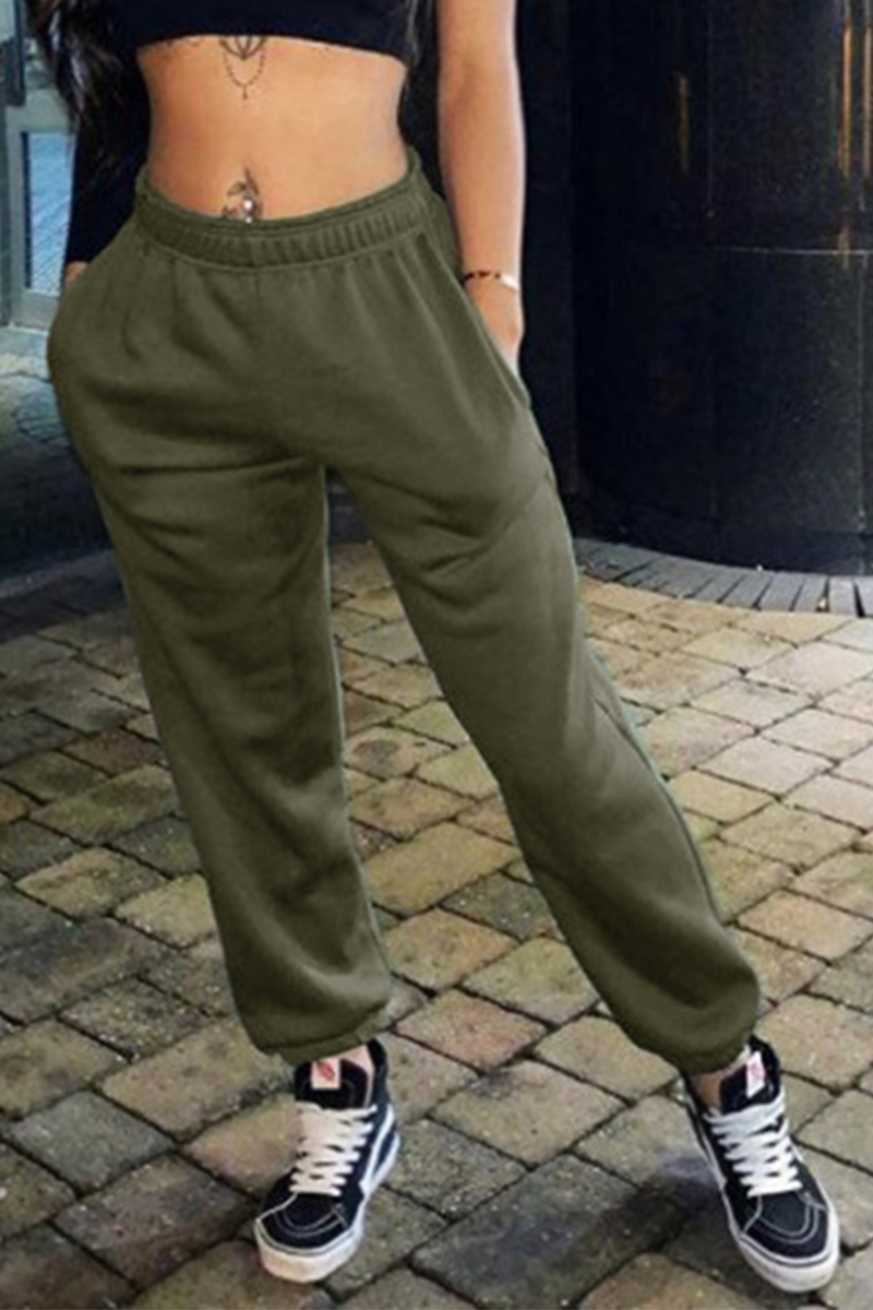 Casual Solid Split Joint Harlan Harlan Solid Color Bottoms