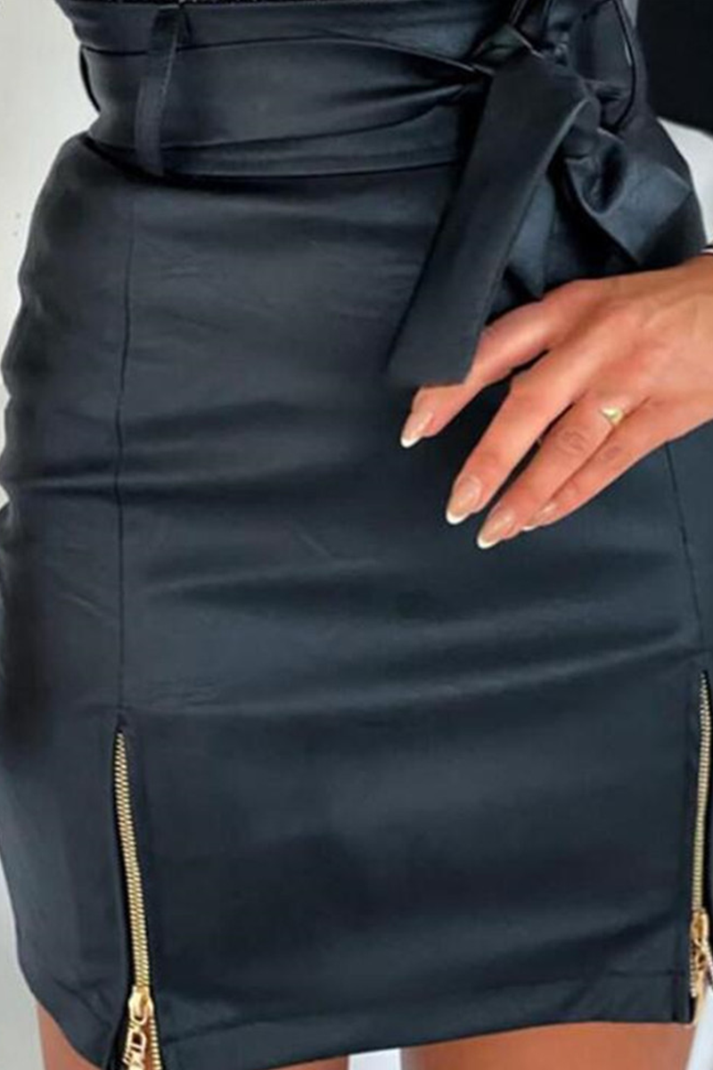 Sexy Solid Bandage Skinny High Waist Pencil Solid Color Bottoms(3 colors)