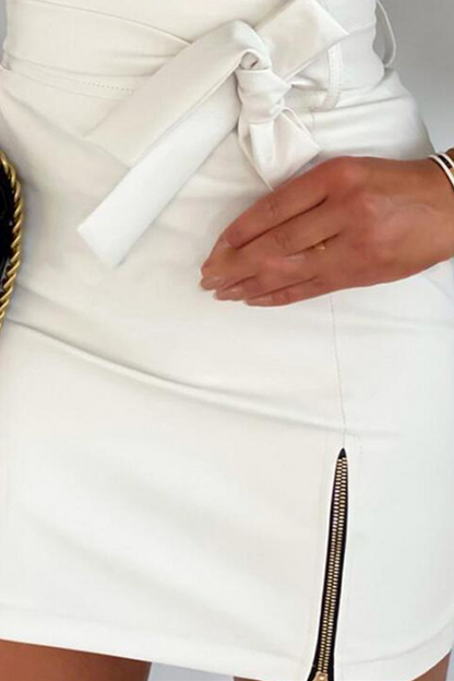 Sexy Solid Bandage Skinny High Waist Pencil Solid Color Bottoms(3 colors)