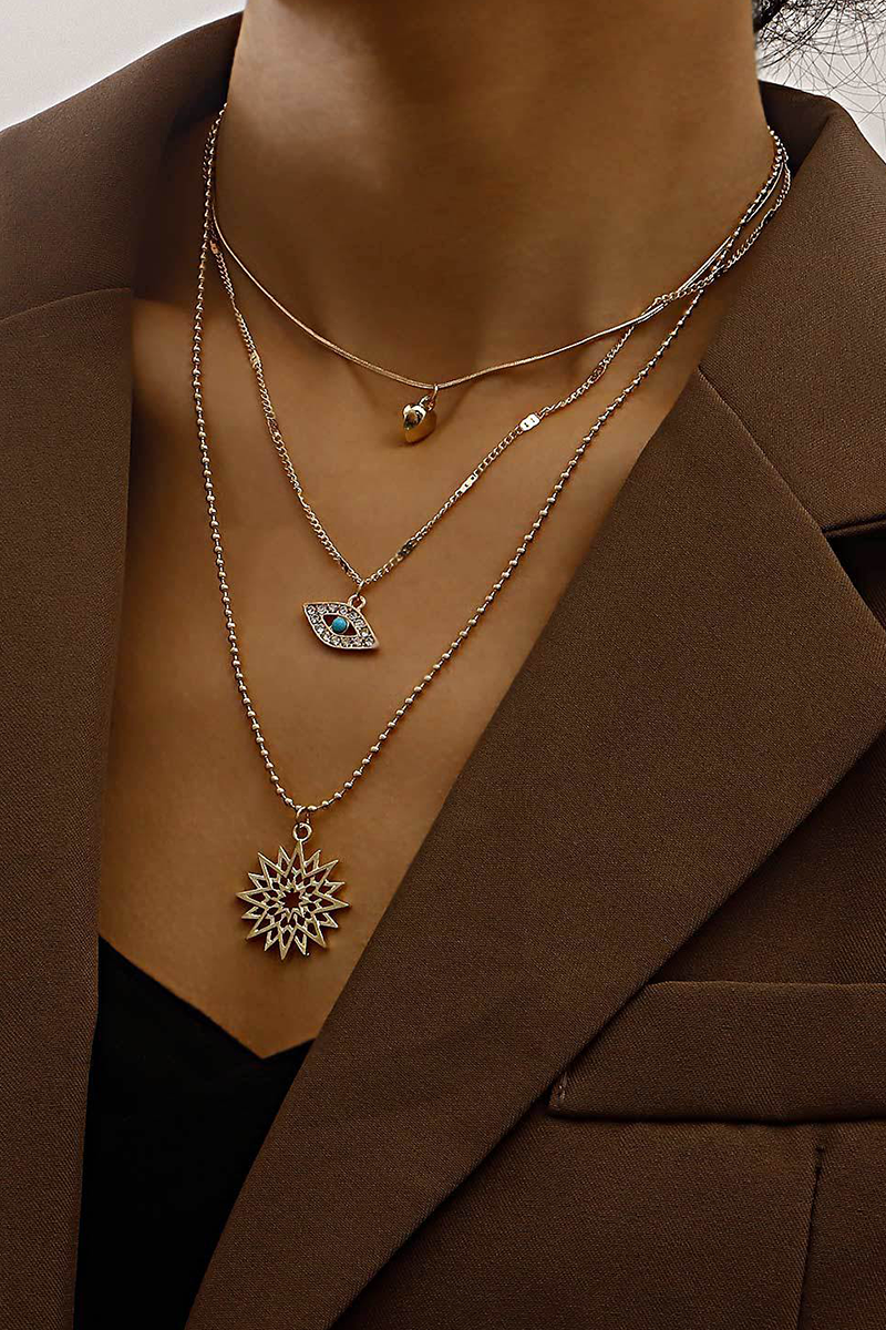 Sexy Street Patchwork Hot Drill Rhinestone Necklaces
