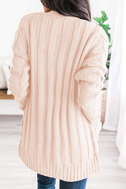 Casual Solid Split Joint Cardigan Collar Tops(6 colors)