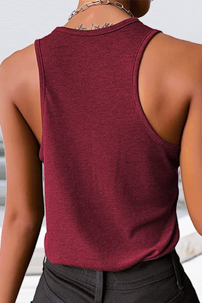Casual Solid Patchwork U Neck Tops(8 Colors)