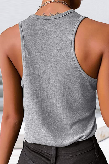 Casual Solid Patchwork U Neck Tops(8 Colors)