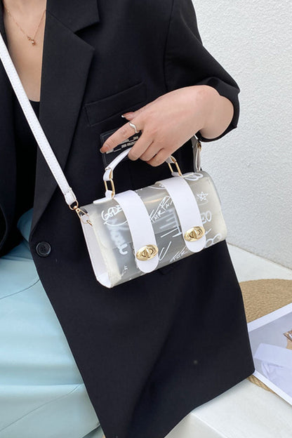 Fashion Casual Solid Patchwork Metal Accessories Decoration Bags