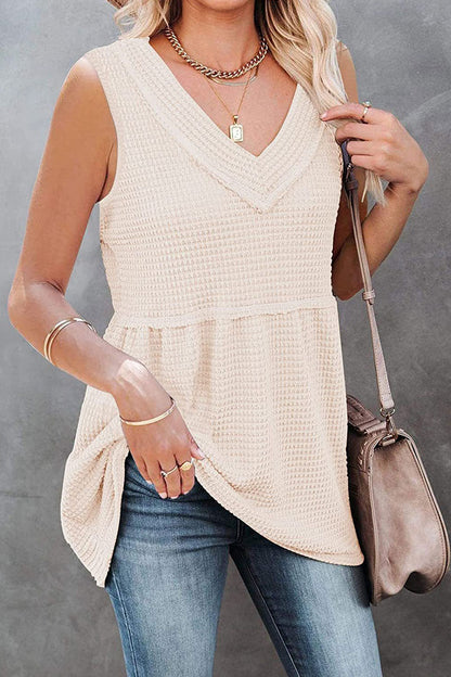 Casual Solid Patchwork V Neck Tops(7 Colors)