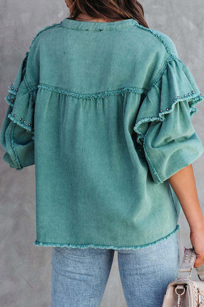 Fashion Solid Buttons Mandarin Collar Outerwear