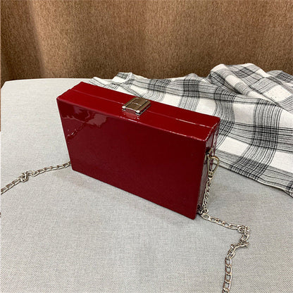 Fashion Casual Print Patchwork Chains Bags