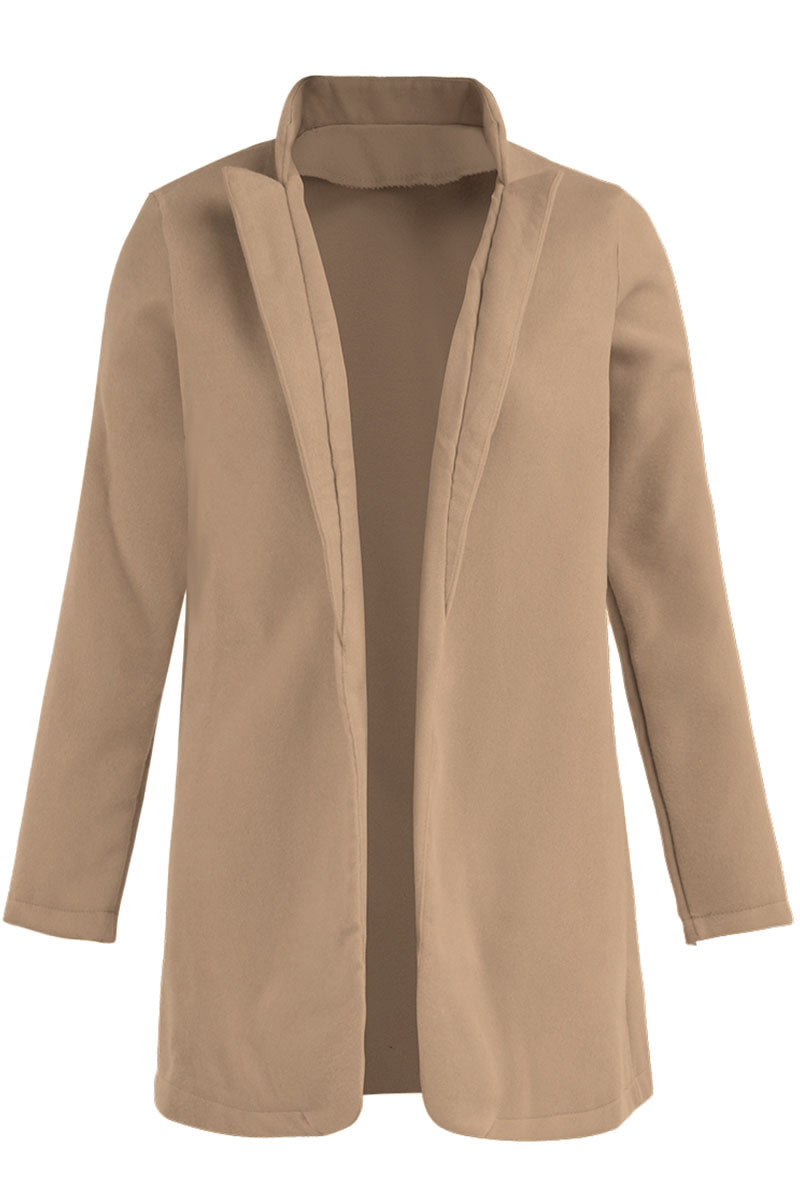 Fashion Casual Long Sleeve Regular Sleeve Solid Coats(6 Colors)
