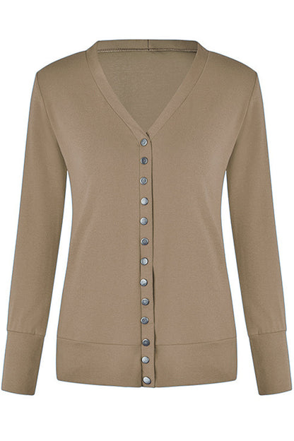 Casual Buttons Solid Color Cardigan(9 Colors)