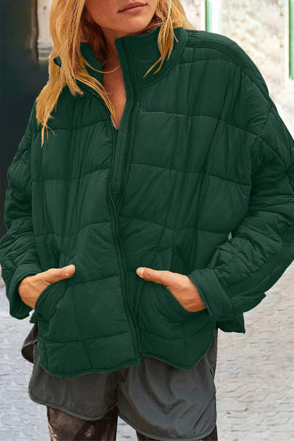 Casual Solid Solid Color Mandarin Collar Outerwear