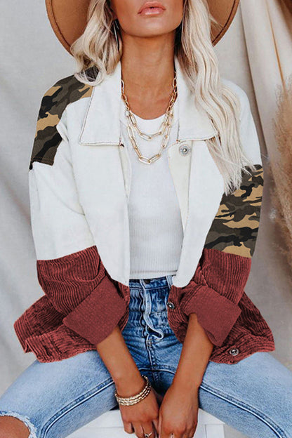 Casual Tassel Buckle Turndown Collar Outerwear