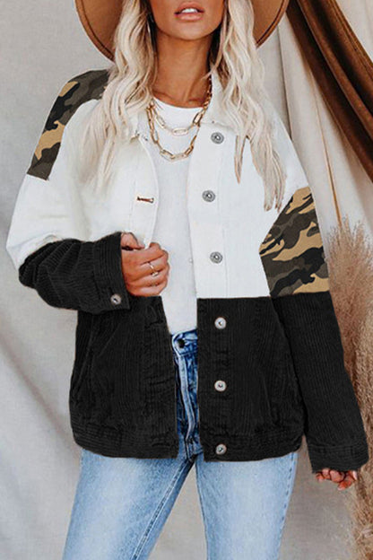 Casual Tassel Buckle Turndown Collar Outerwear