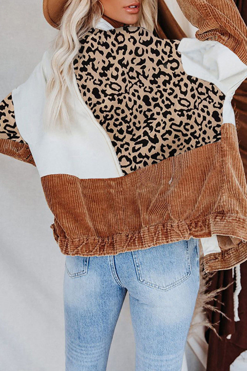 Casual Tassel Buckle Turndown Collar Outerwear