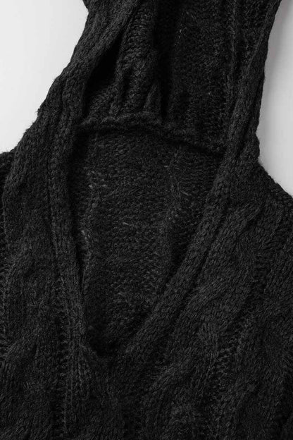 Fashion Street Solid Patchwork Hooded Collar Sweaters(16 Colors)