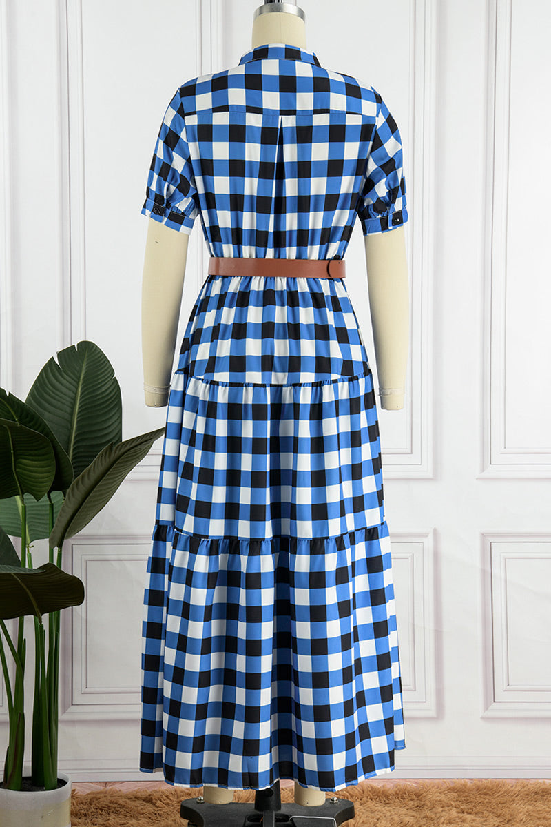 Sweet Elegant Plaid Dresses