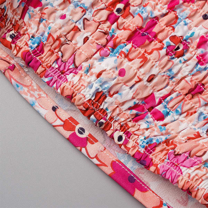 Sweet Elegant Print Printing Off the Shoulder Tops(8 Colors)