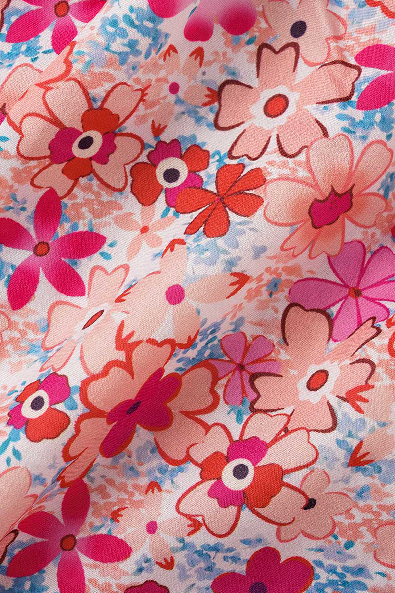 Sweet Elegant Print Printing Off the Shoulder Tops(8 Colors)