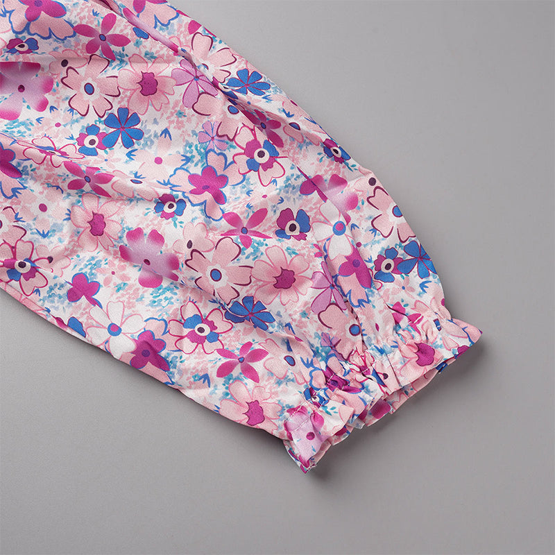 Sweet Elegant Print Printing Off the Shoulder Tops(8 Colors)