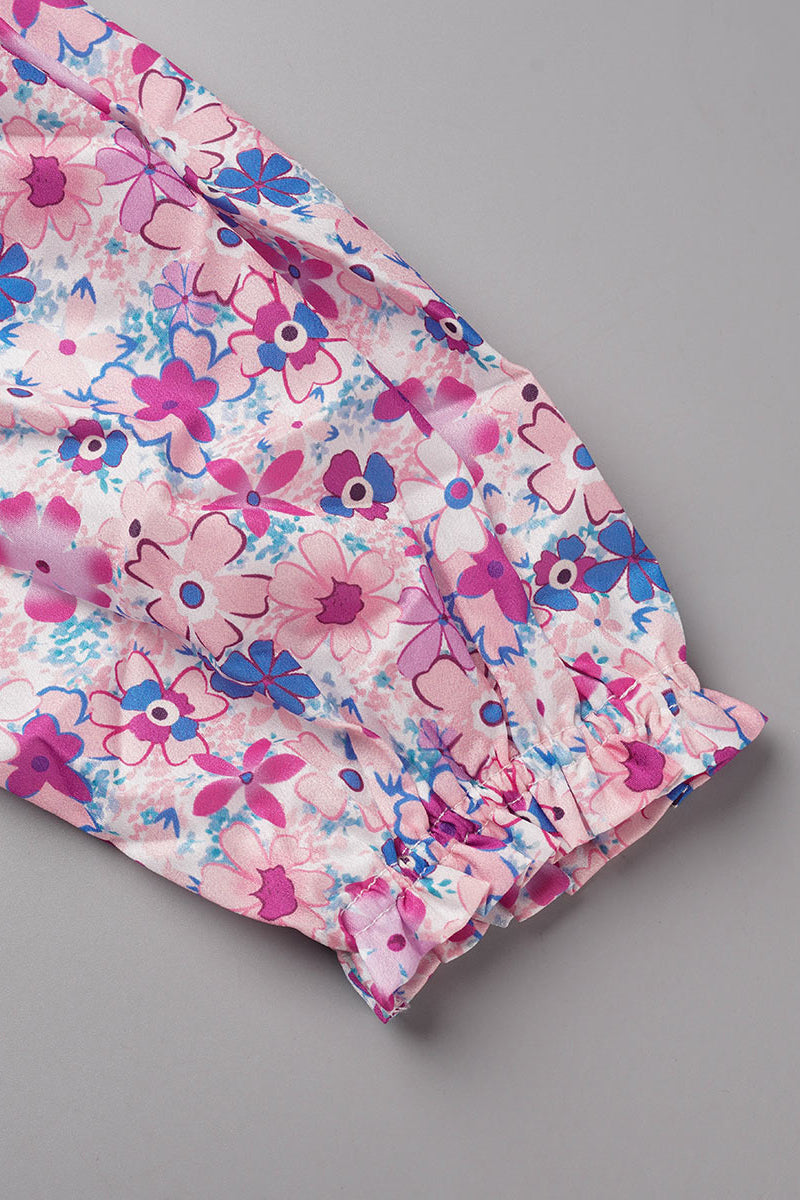 Sweet Elegant Print Printing Off the Shoulder Tops(8 Colors)