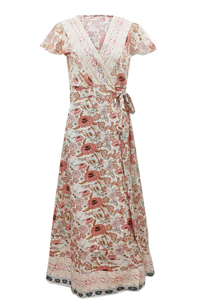 Sexy Elegant Print V Neck A Line Dresses(10 Colors)