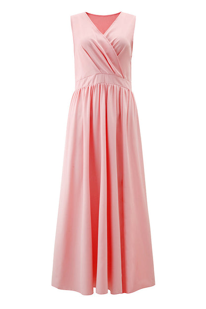 Sexy Simplicity Solid Slit V Neck Princess Dresses(6 Colors)