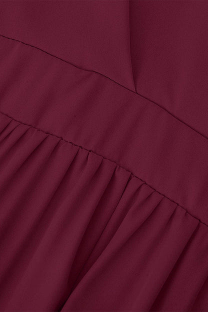 Sexy Simplicity Solid Slit V Neck Princess Dresses(6 Colors)