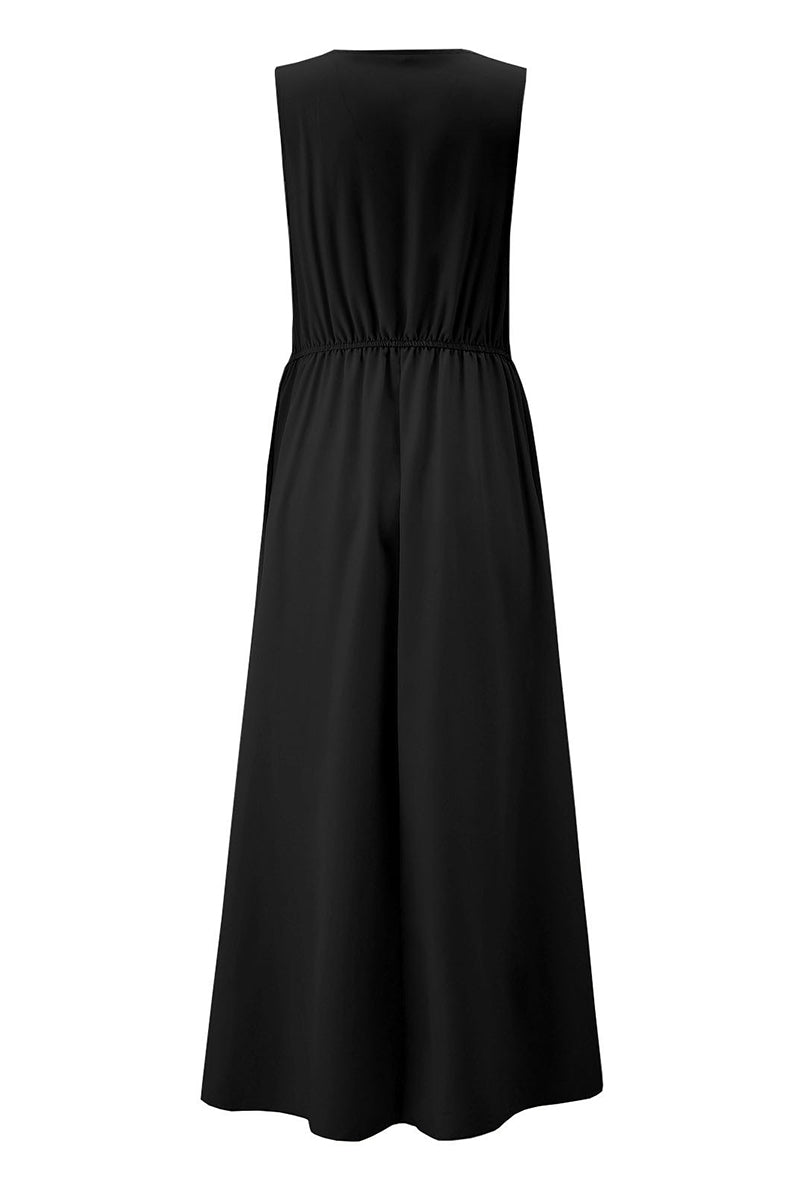 Sexy Simplicity Solid Slit V Neck Princess Dresses(6 Colors)