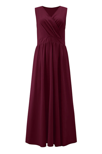 Sexy Simplicity Solid Slit V Neck Princess Dresses(6 Colors)