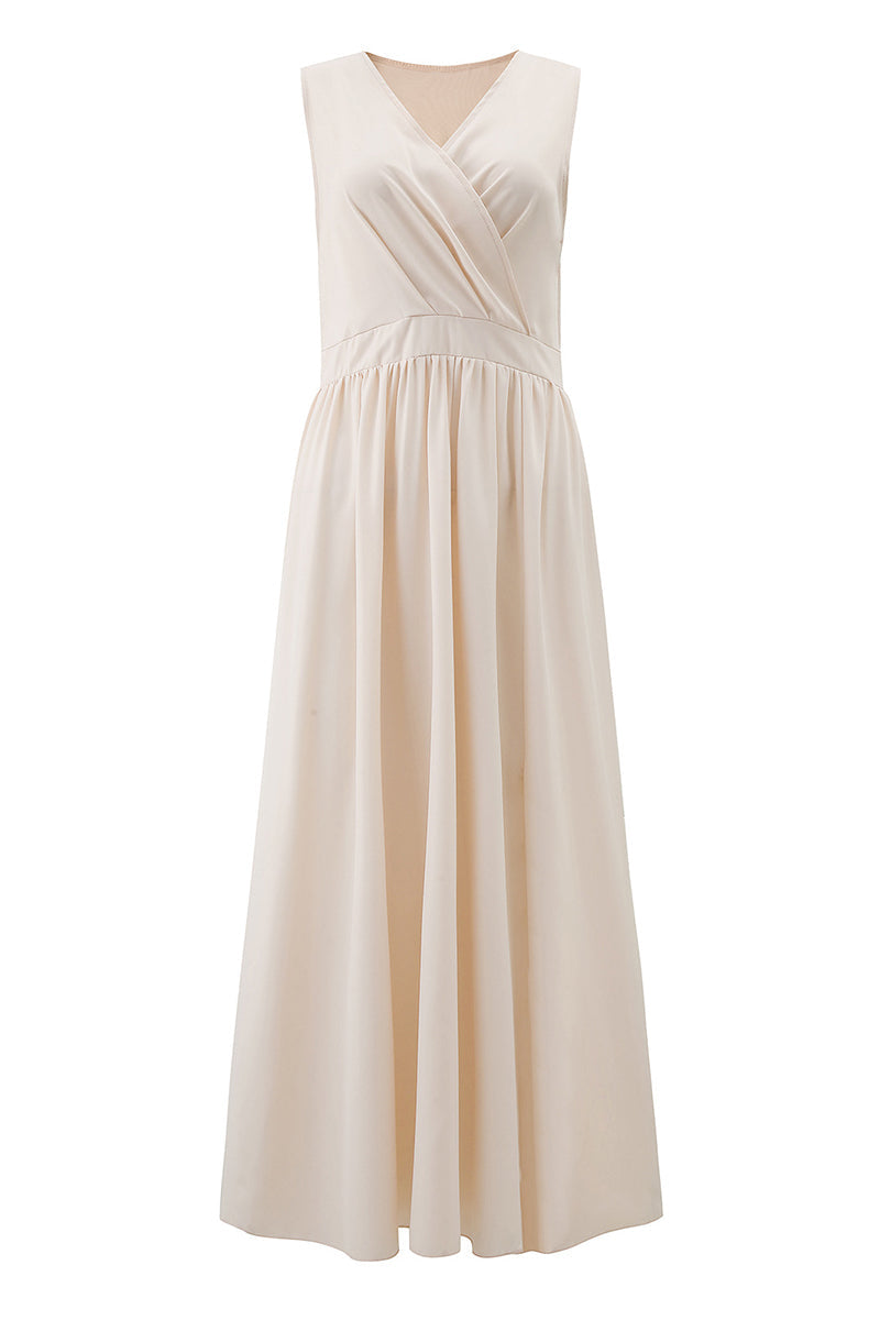 Sexy Simplicity Solid Slit V Neck Princess Dresses(6 Colors)