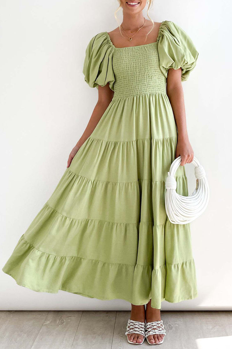 Casual Simplicity Solid Backless Off the Shoulder A Line Dresses