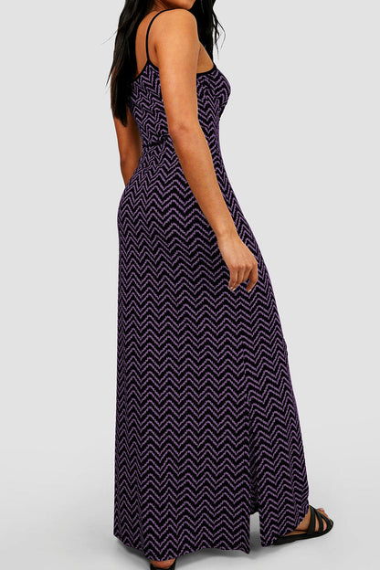 Sexy Casual Geometric Print Backless Sling Dress Dresses