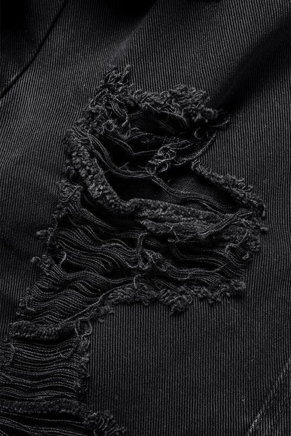 Casual Solid Ripped Patchwork Mid Waist Regular Denim Jeans (Subject To The Actual Object)(5 Colors)