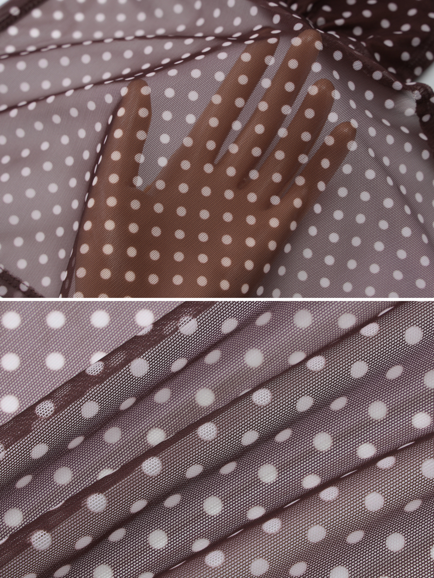 River Polka Dot Mesh Top