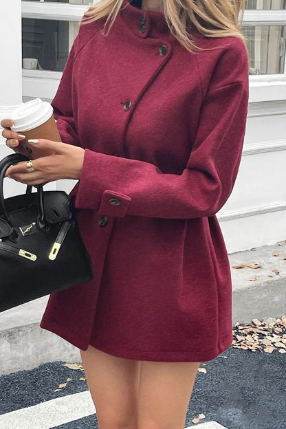 Casual Long-Sleeve Sweater Coat