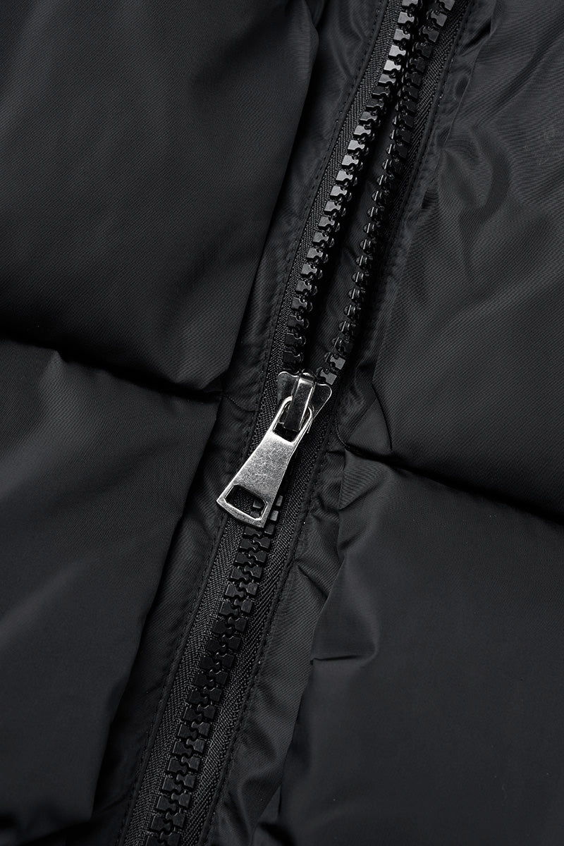 Casual Solid Patchwork Zipper Half A Turtleneck Outerwear(5 Colros)