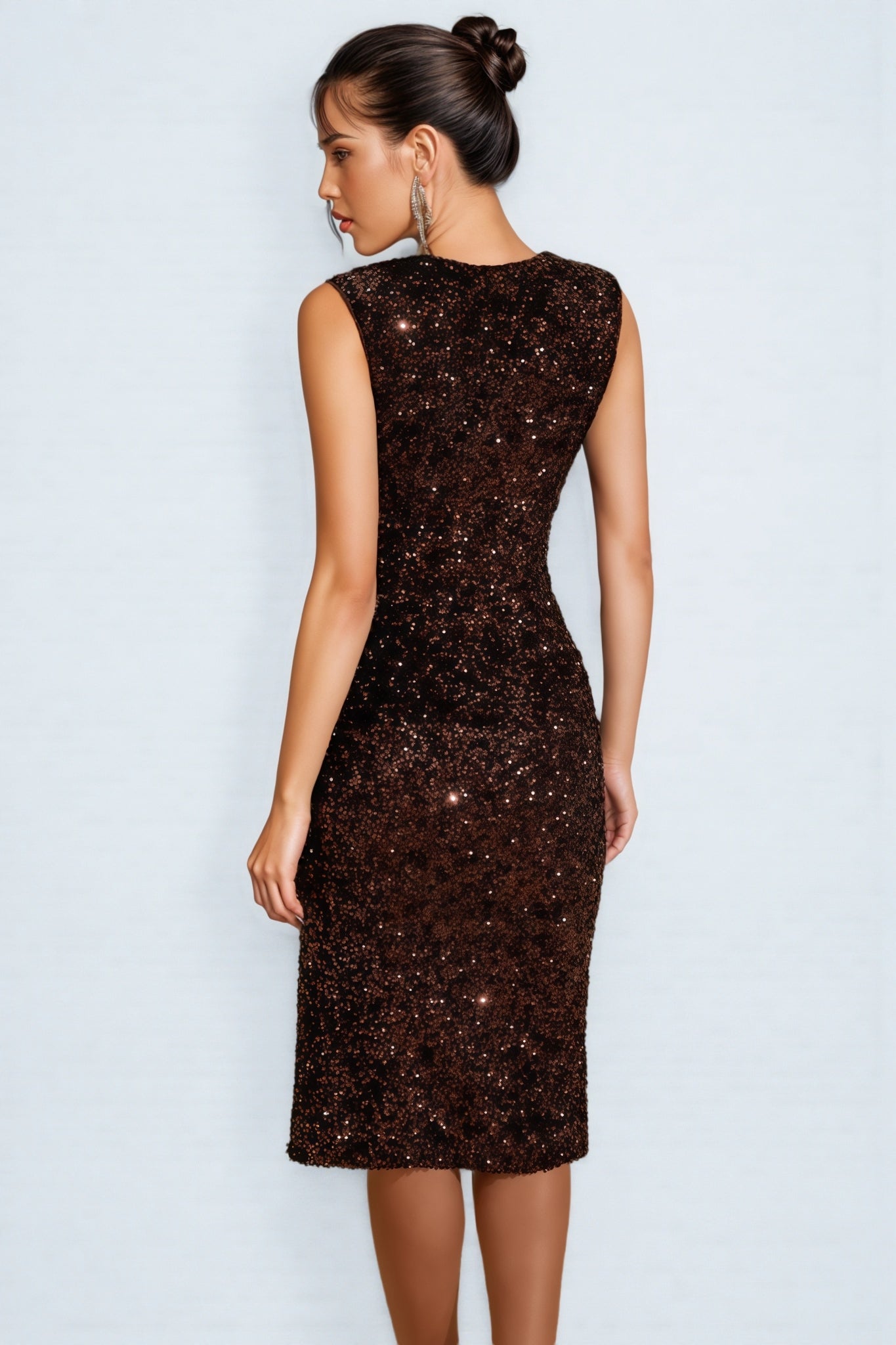 Ansel Midnight Luxe Sequin Midi Dress