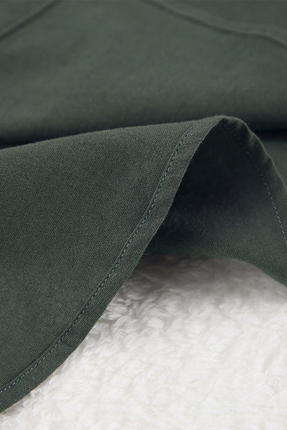 Casual Solid Draw String O Neck Sleeveless Three Pieces