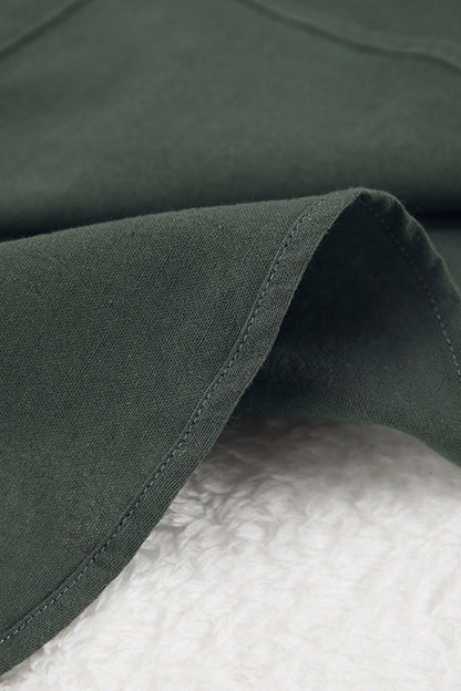 Casual Solid Draw String O Neck Sleeveless Three Pieces