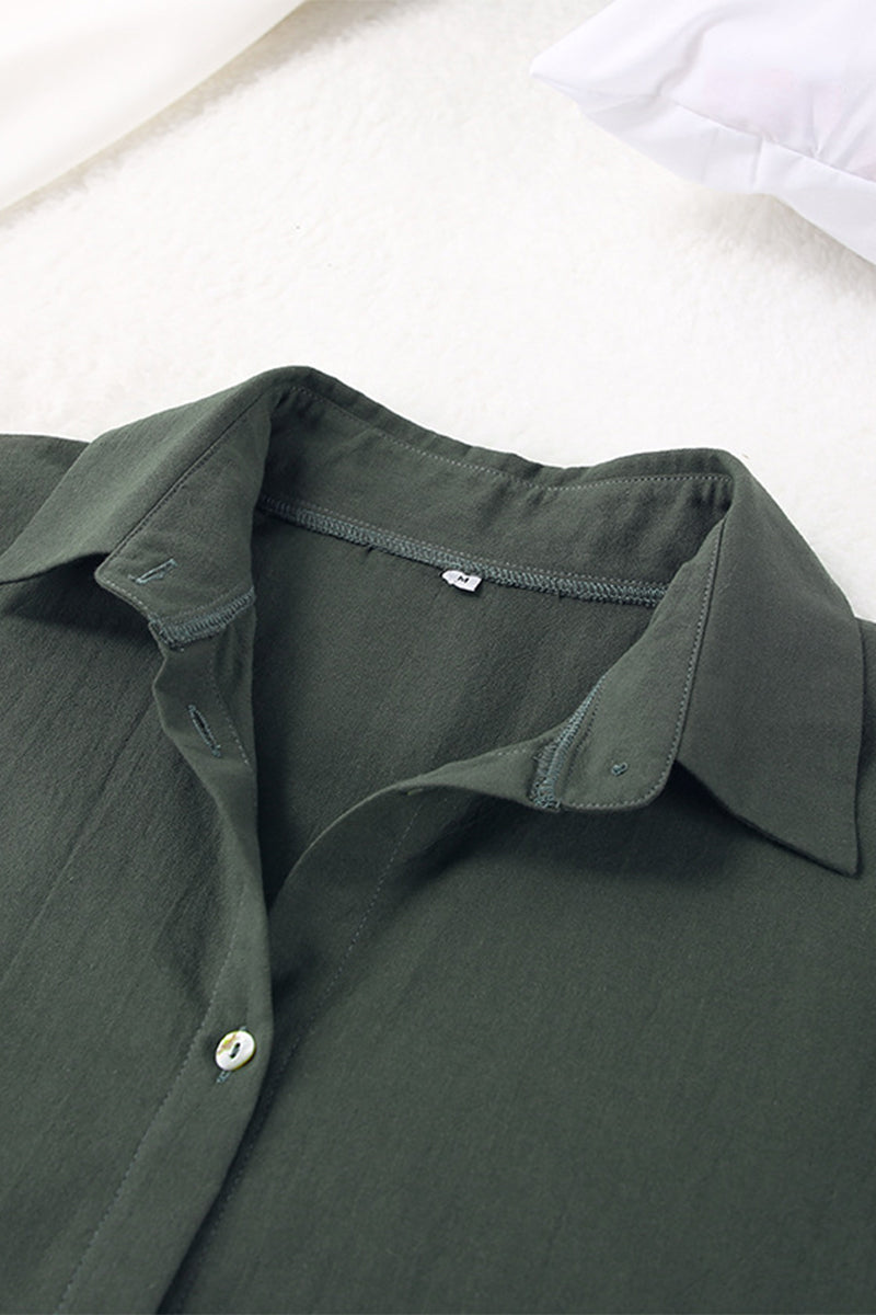 Casual Solid Draw String O Neck Sleeveless Three Pieces