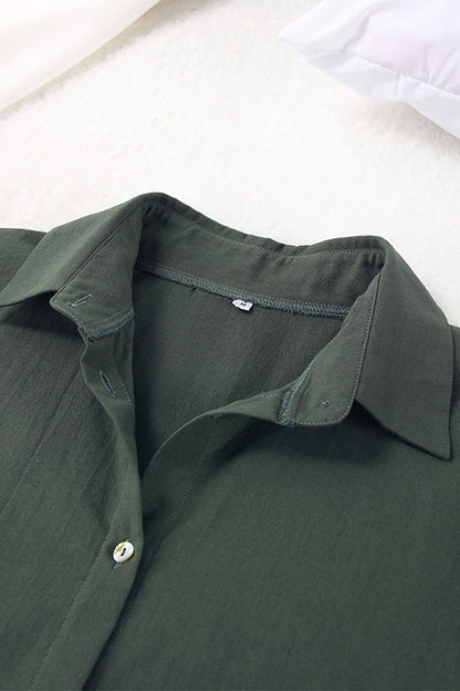 Casual Solid Draw String O Neck Sleeveless Three Pieces