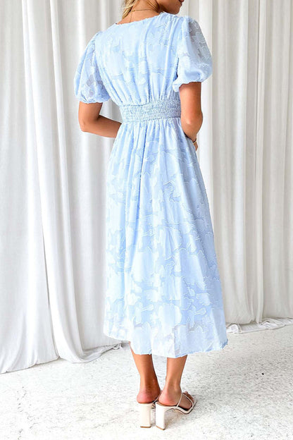 Elegant Solid Lace Pocket V Neck A Line Dresses(3 Colors)