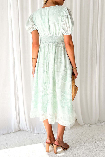 Elegant Solid Lace Pocket V Neck A Line Dresses(3 Colors)