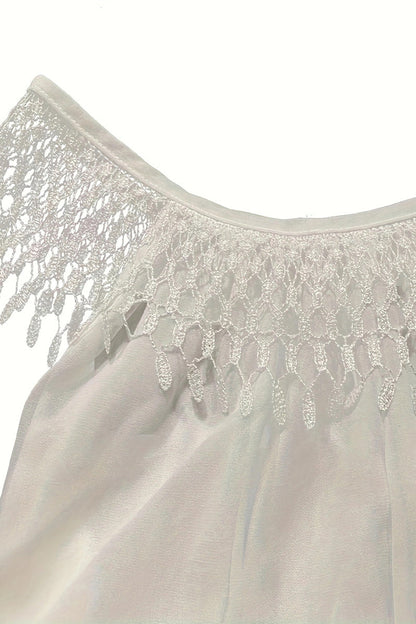 Casual Simplicity Solid Tassel U Neck Sleeveless Dresses