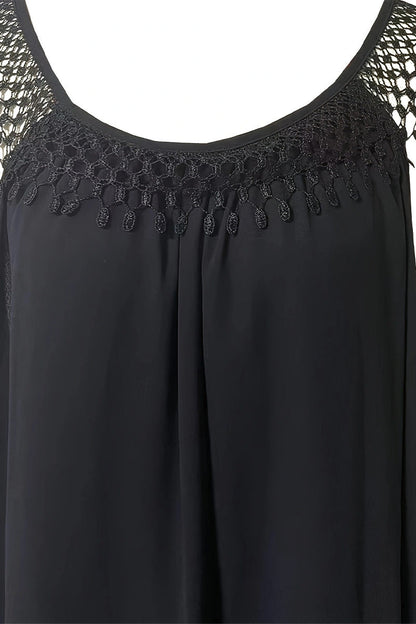 Casual Simplicity Solid Tassel U Neck Sleeveless Dresses