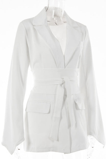 Casual Daily Patchwork Turn-back Collar Outerwear(4 Colors)