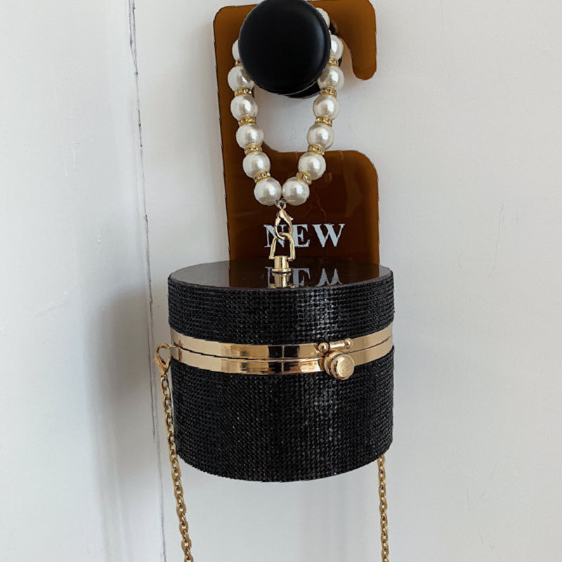 Casual Daily Party Rhinestone Chains Pearls Decor Patchwork Bags(3 Colors)