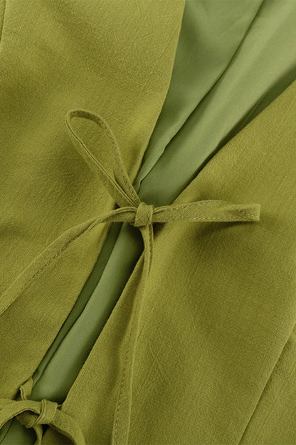 Casual Lace Up V Neck Sleeveless Two Pieces(3 Colors)