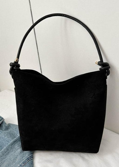 Frosted-Suede-Shoulder-Tote