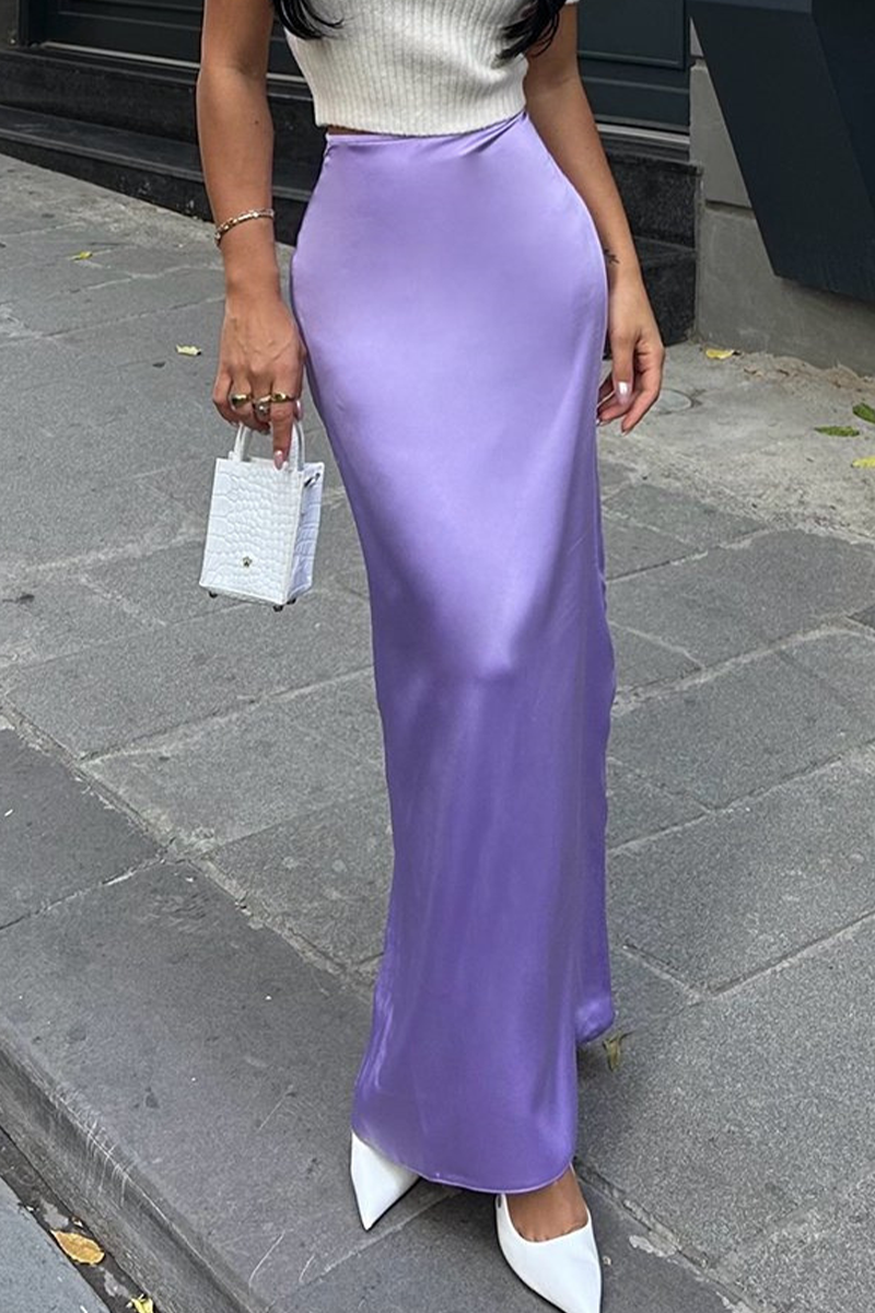 Elegant Irregular Regular High Waist Bottoms