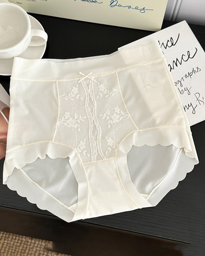 French High Waist Light Tummy Shaping Ice Silk Panties